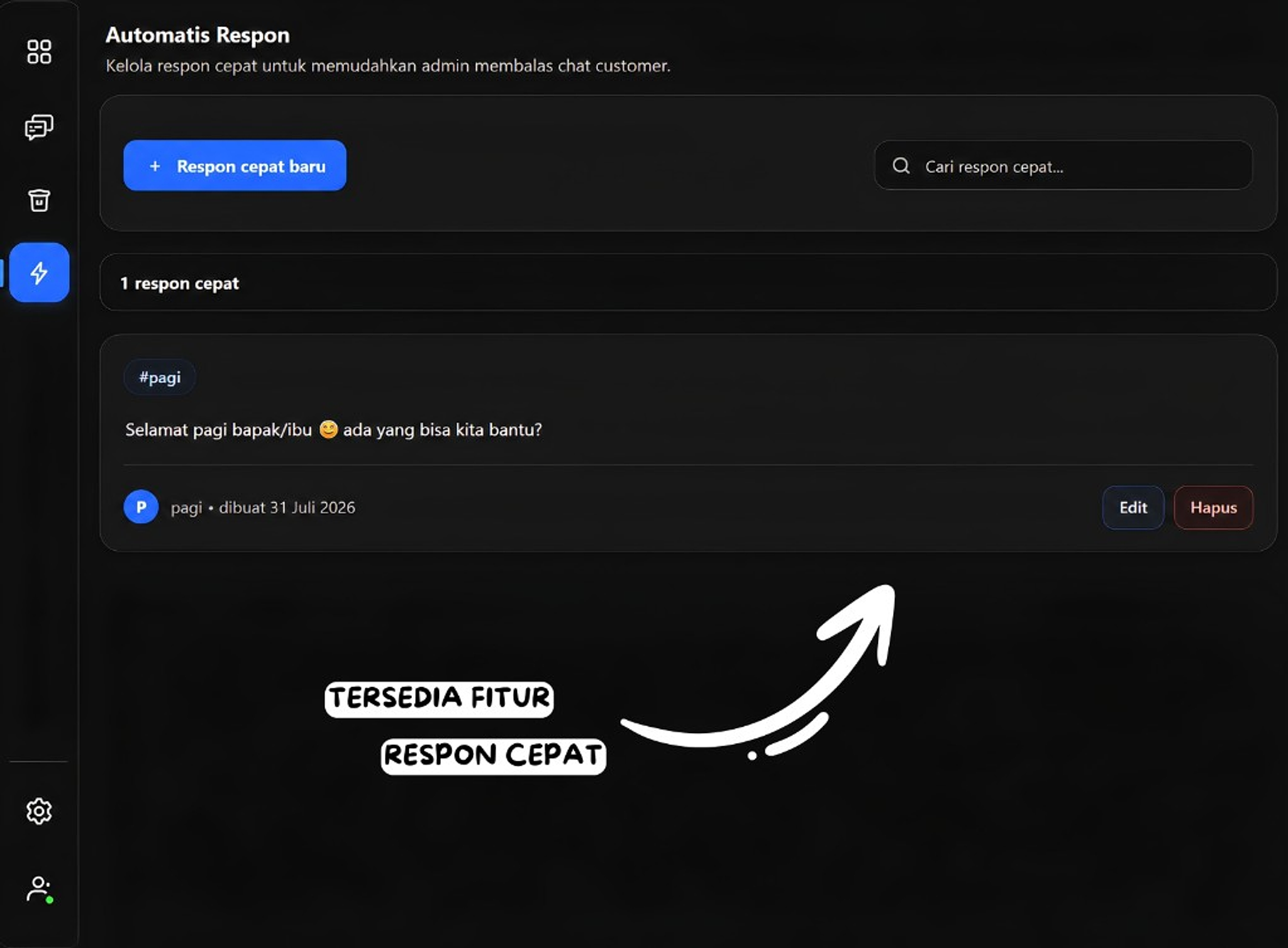 Automatis Respon SaktiChat
